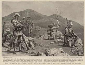 With the Kurram Field Force, Gurkha Picket at Dawaba, One of the Most Advanced Posts Yet Occupied